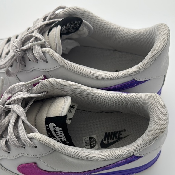 Nike Air Force 1 Low Sneakers - White and Purple - Picture 6 of 11